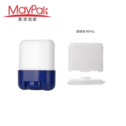 Wholesale 35ml 35g Oval Shape Plastic ABS PP PCR Mens Colorful Cosmetic Twist Up Refillable Stick Deodorant Container Packaging