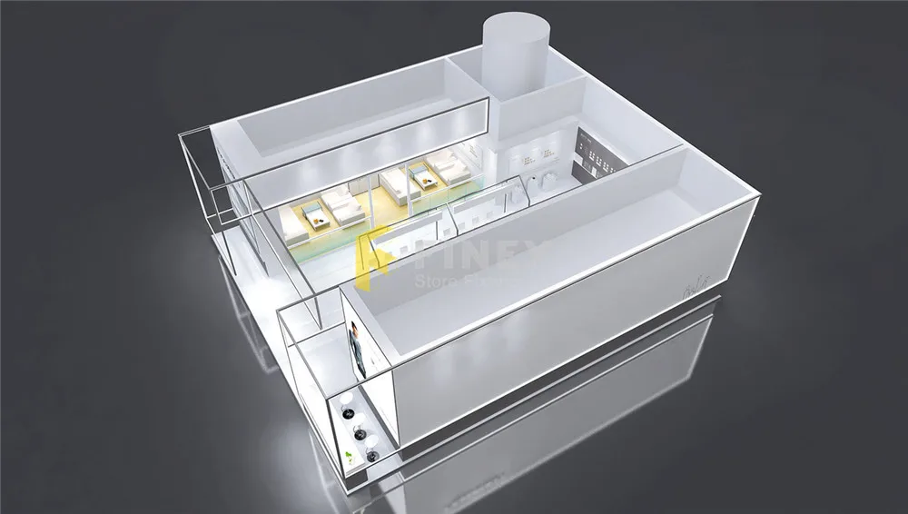 Customized Modern Trade Show Display Stand Decoration Design One-stop Service Pop up Displays Kiosks Street Store Mall