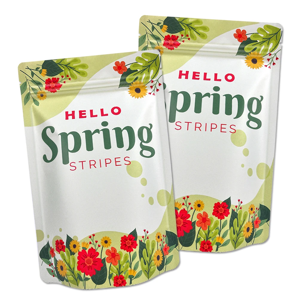 Custom Matt Plastic Mylar Zipper Lock Bags Printing Your Logo Stand Up Aluminum Foil Pouch For Food Packaging