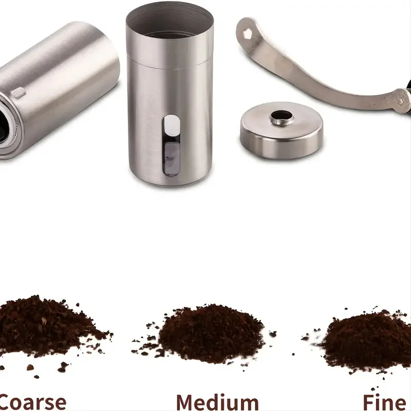Small Manual Coffee Bean Grinder Stainless Steel Manual Coffee Machine For Outdoor Camping Travel Hiking Backpacking