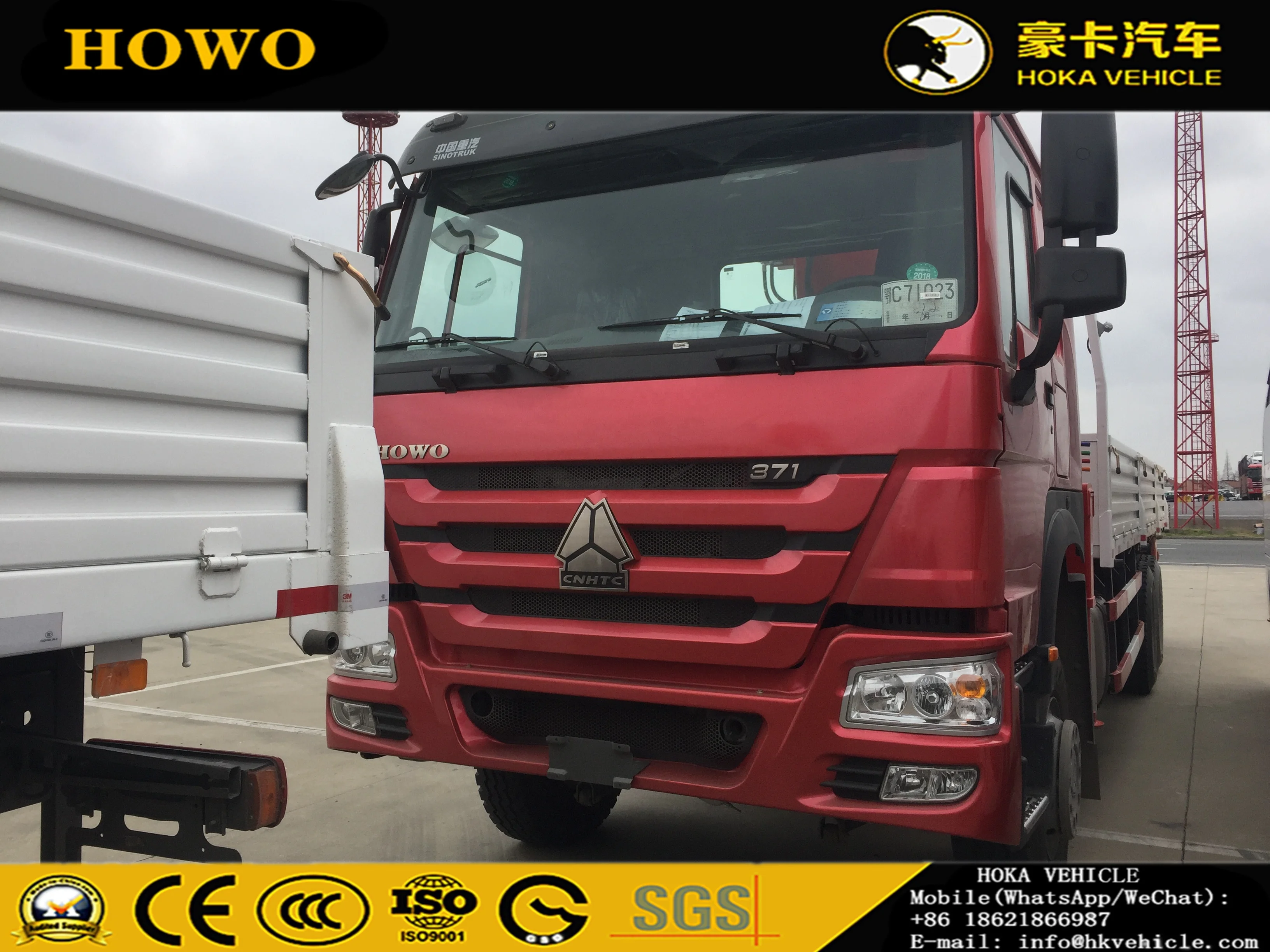 Горячая Распродажа SINOTRUK HOWO 6X4 371HP 12T грузовик с подъемным краном SQ12SK3Q