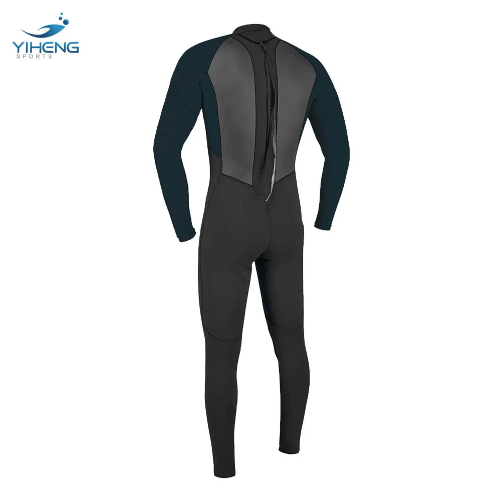 Wholesale Black Diving Wet Suit 2mm 3mm Mens Back Zip Swimsuit Swimming Surf Wetsuit Man 4/3 for Surfing