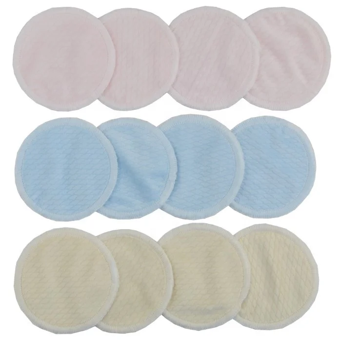 High Quality Reusable Cotton Make Up Remover Pads washable 2 layers Bamboo terry Fiber  make up remover Pads