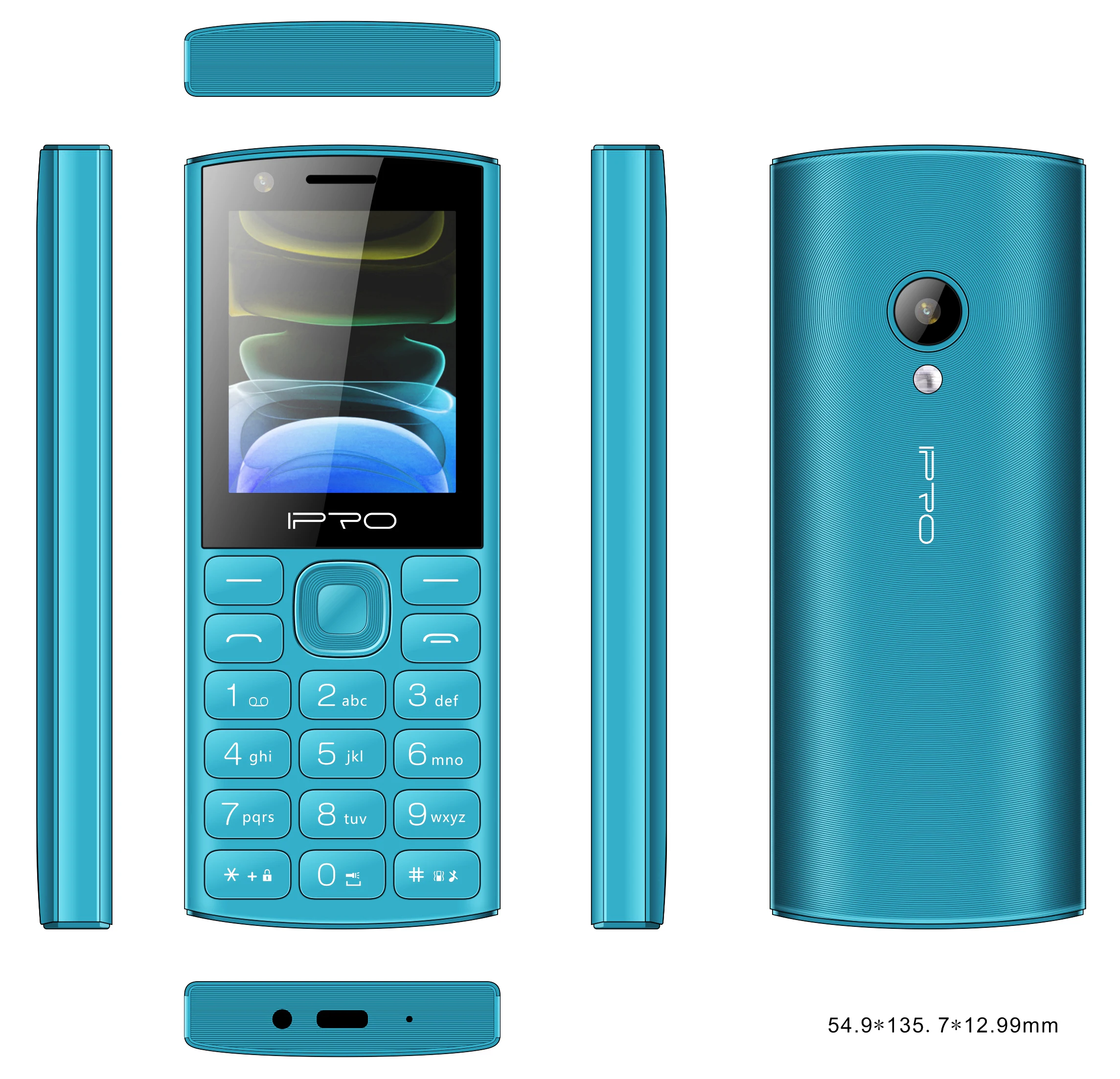 IPRO mobile phones original 2.4inch 4G Feature Phone keypad phone Dual SIM 1400mAh Battery Wireless FM Radio
