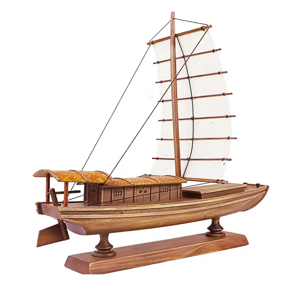 Wooden handmade Boat model ship for home and office decoration antique wooden ship model