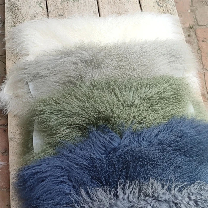 Natural Tibet Lamb Skin Real Mongolian Lamb Fur