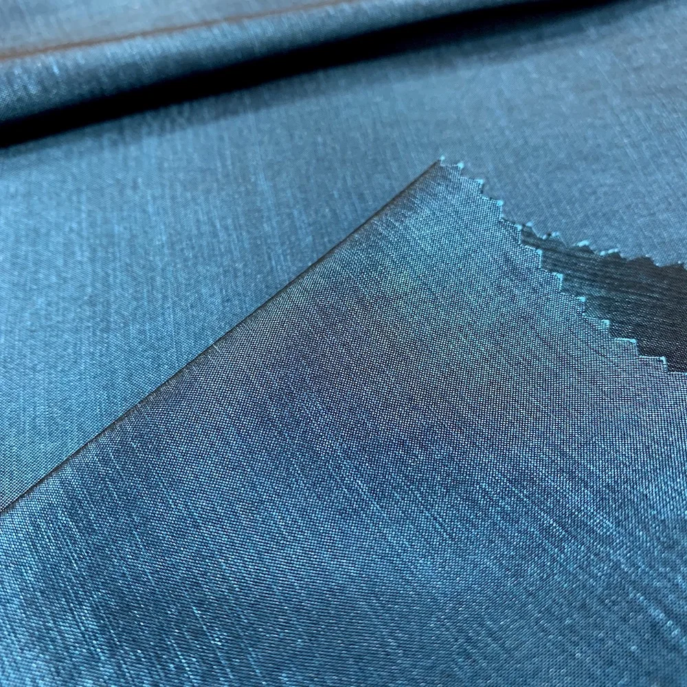 Wholesale Crepe Rayon Slub Satin Fabric Metallic for Evening Dress