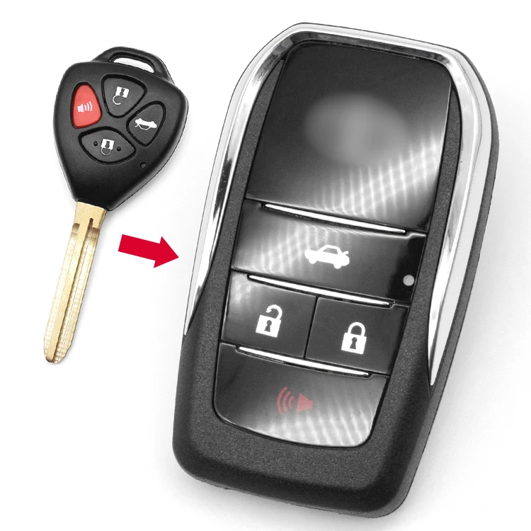 Оболочка с пустым ключом модифицированный складной корпус дистанционным управлением для T-oyota RAV4 Wish C-amry Hiac Corolla Hilux Fortuner