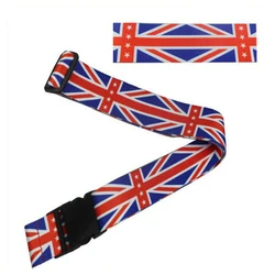 Adjustable Customize Heat Transfer Printing Polyester Luggage Belt, Customized National Flag Luggage Strap