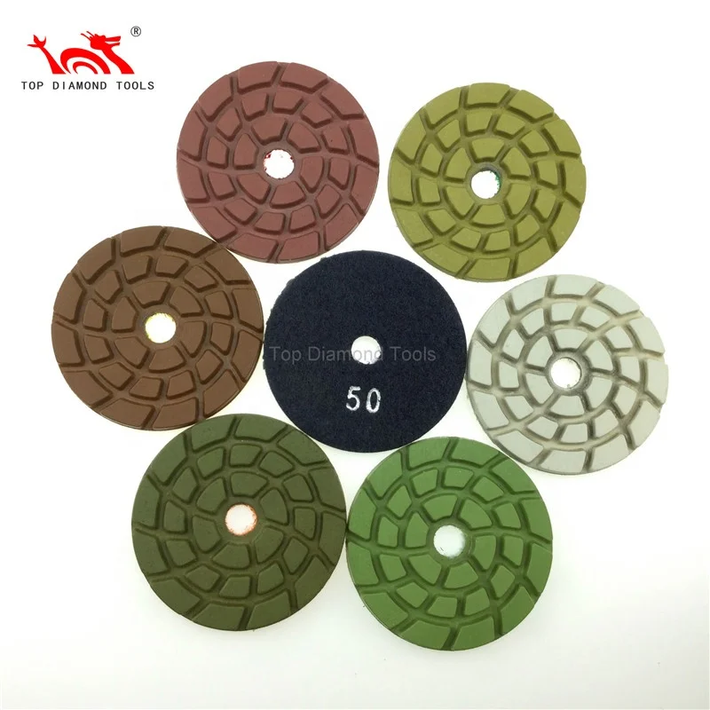Klindex Diameter 3 Inch or 4 Marble Floor Diamond Polishing Pads With Good Result