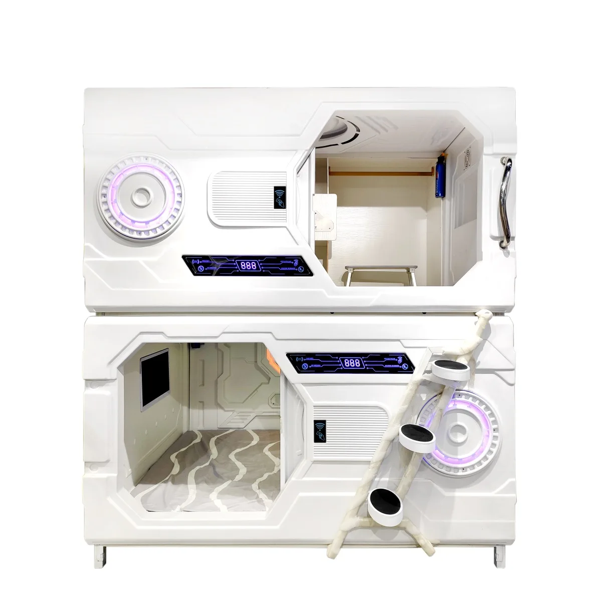 Sleep cabin Indoor Hospital Bedroom Room Single Double Space Bed Sleep Capsule Hotel sleeping pod smart capsule bed