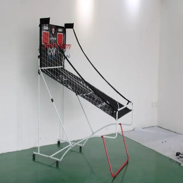 Double track basketball stand  electronic counter adjustable basketball hoop with basketball freestanding stand