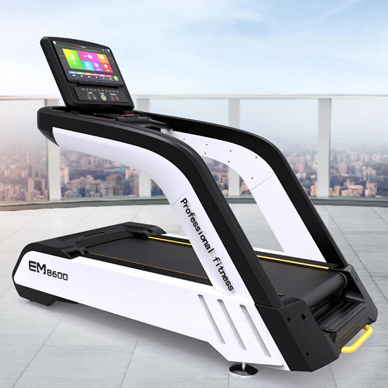 EM8600 Hot sale gym fitness sports machinery electric treadmill commercial home treadmill with screen treadmill