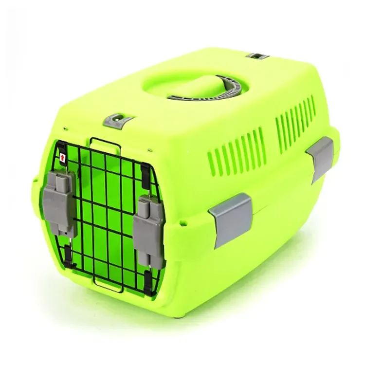 Cat Pet Dog Flight Carrier Case Eco Friendly Plastic Carrier Pet Dog Transport Box  Shipping Time 3 Days cat flight carrier
