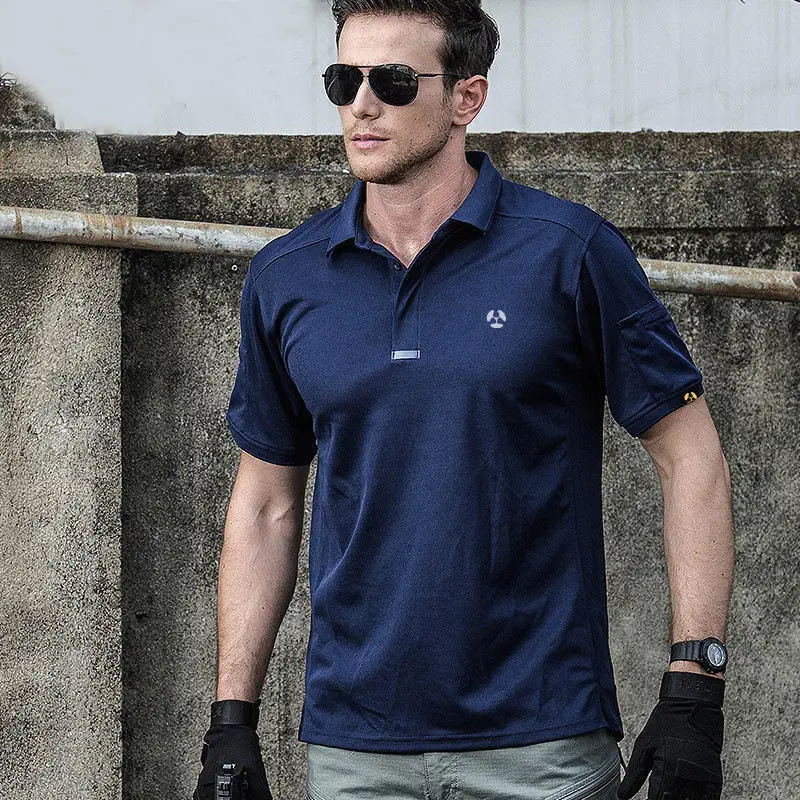 High-quality Short Sleeve Breathable Quick Dry Polo Shirts For Men 100 Cotton