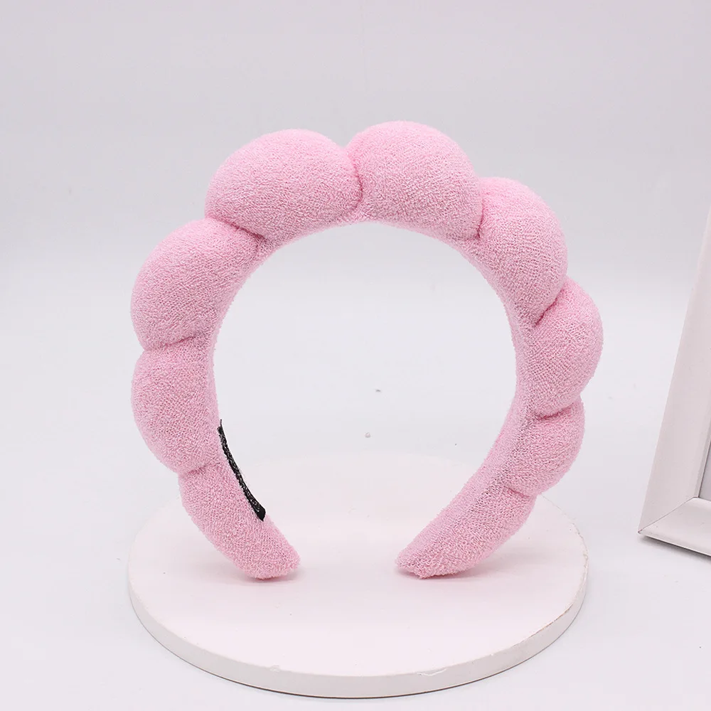 Custom Sponge Hair Accessories Washing Face Makeup Removal Shower, Facial Spa Sponge Headband