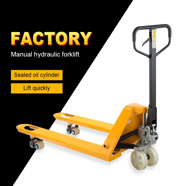 High quality manual hydraulic pallet truck jack warehouse handling manual forklift 2 tons 3 tons 5 tons