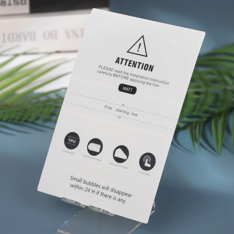 Matte Screen Protector Membrane Hydrogel TPU Film Mobile Hidrogel for Cutting Machine