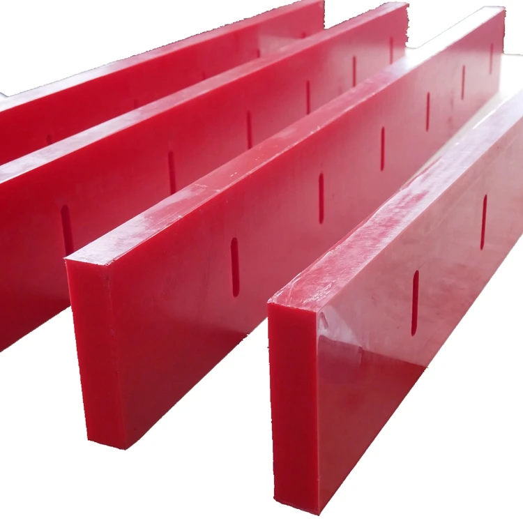 Polyurethane Belt Conveyor Cleaner PU Urethane Scraper Replacement Primary and Secondary For Mining