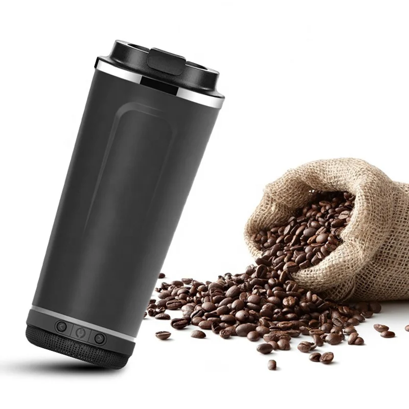 Индивидуальный Логотип, персонализированная Подарочная чашка с динамиком, бутылочка для воды с синими зубьями, портативная беспроводная музыкальная чашка с динамиком