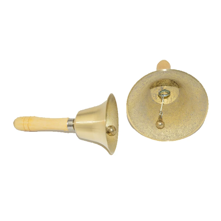 Low price guaranteed quality popular product small copper class bell yellow round bell