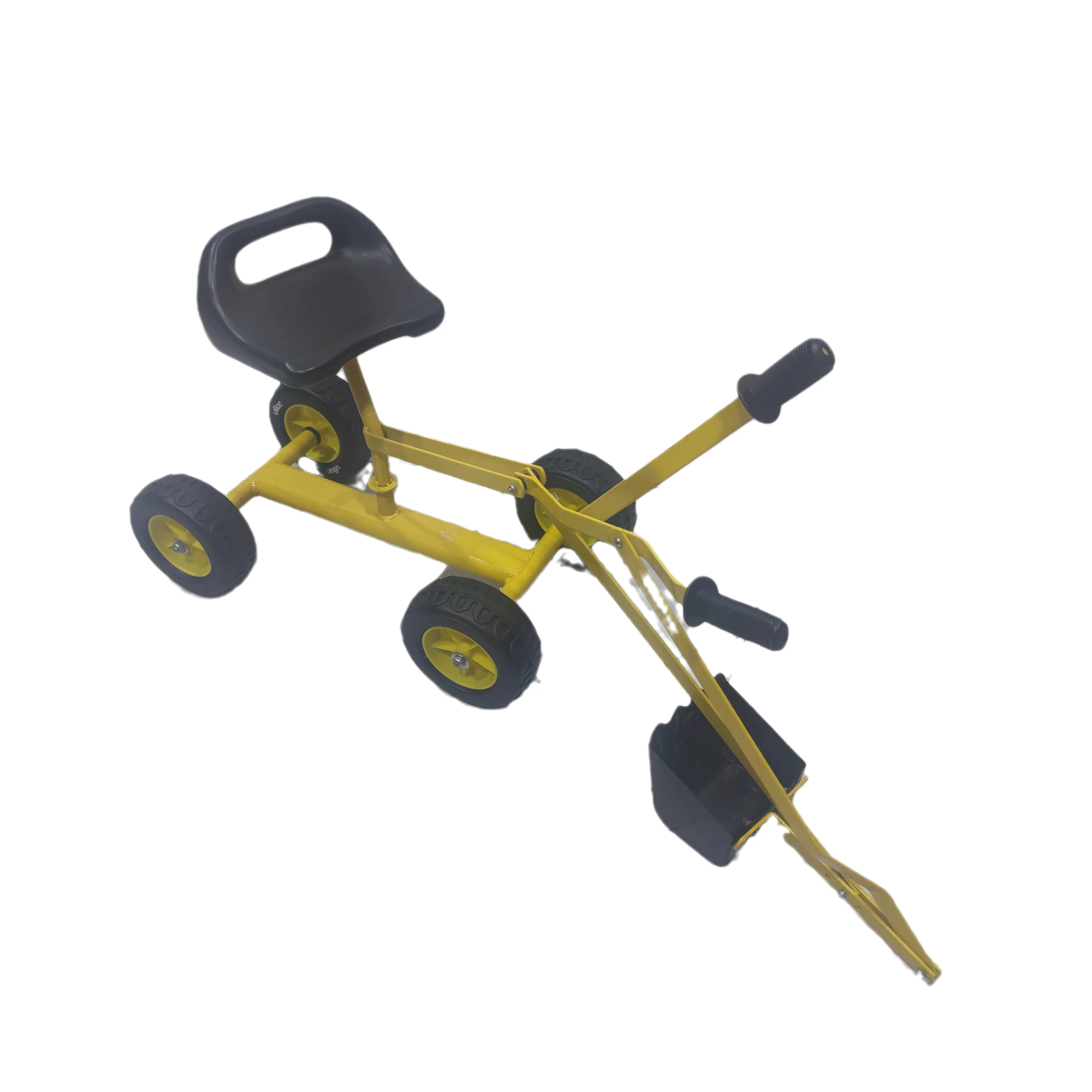 Children mini sand excavator sand digger toys kids sand digger toy backhoe with wheels a toy ride on excavator