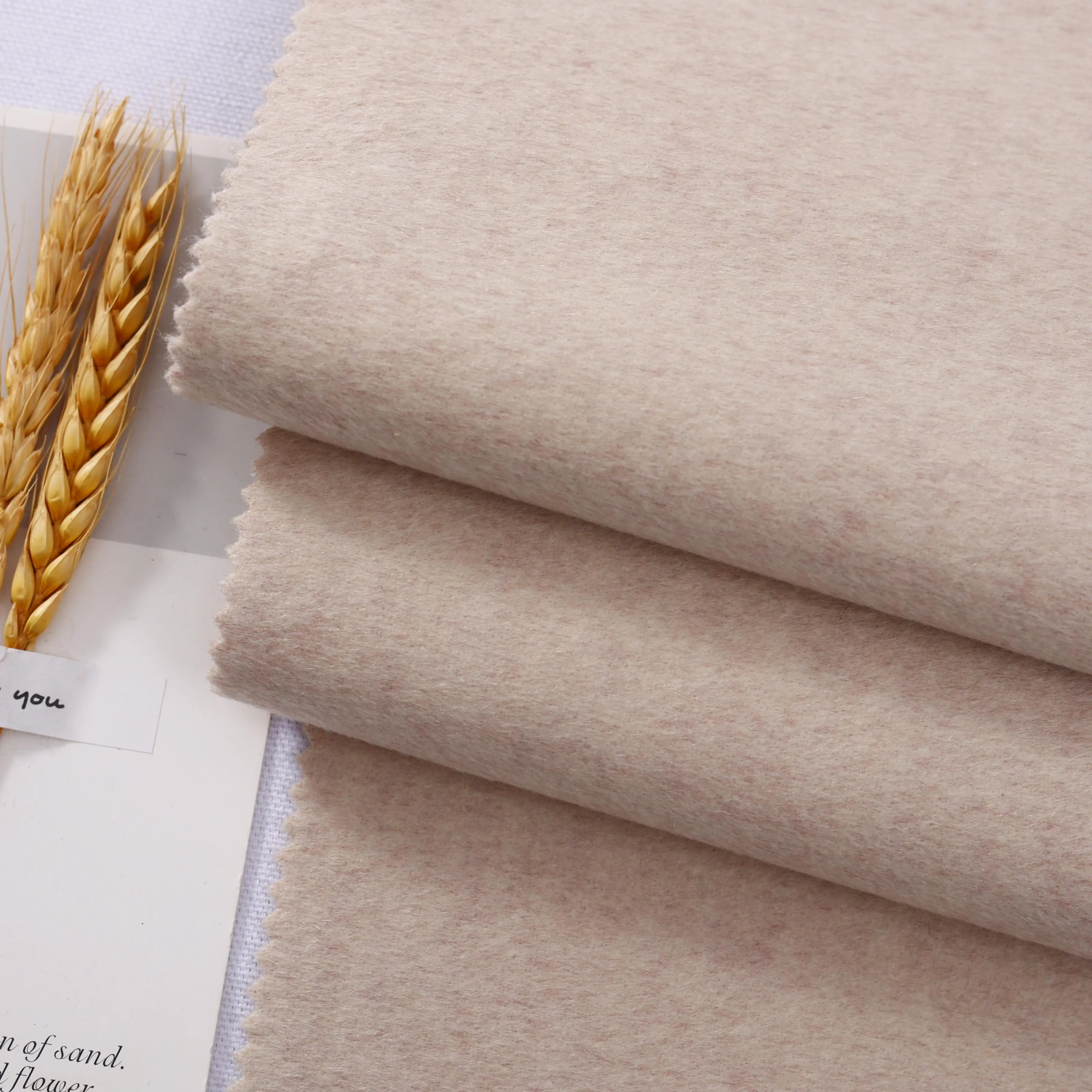 Hot sale 85% wool cashmere worsted woven fabric for luxurious overcoat