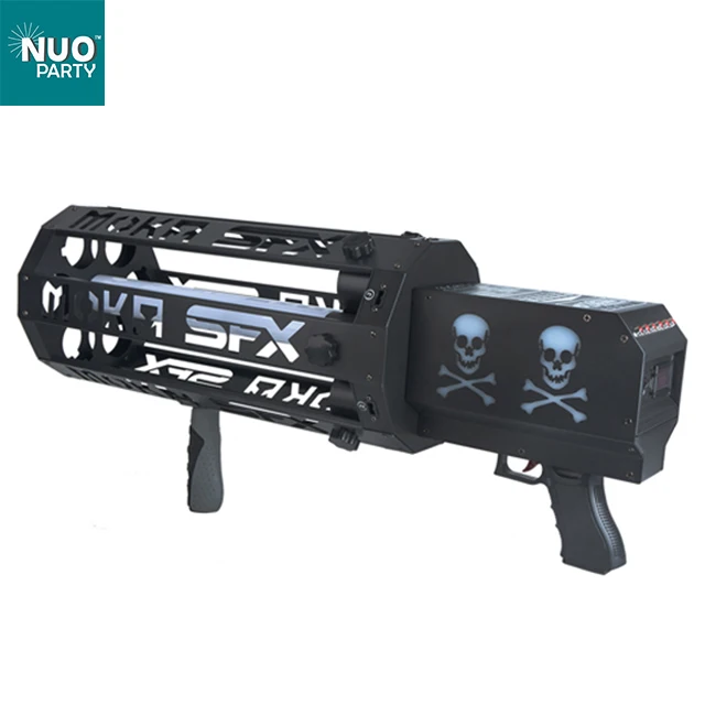 6 heads confetti gun with LED