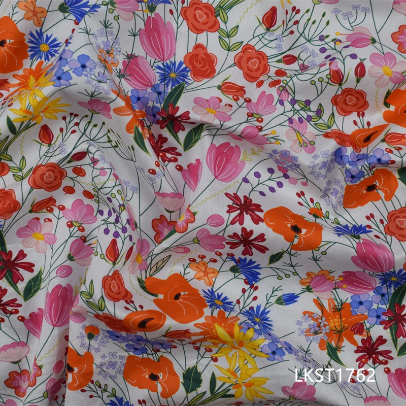 2024 новый продукт швейцарская вуаль с индивидуальным принтом хлопчатобумажная ткань для лужайки хлопковая Вуаль шарф