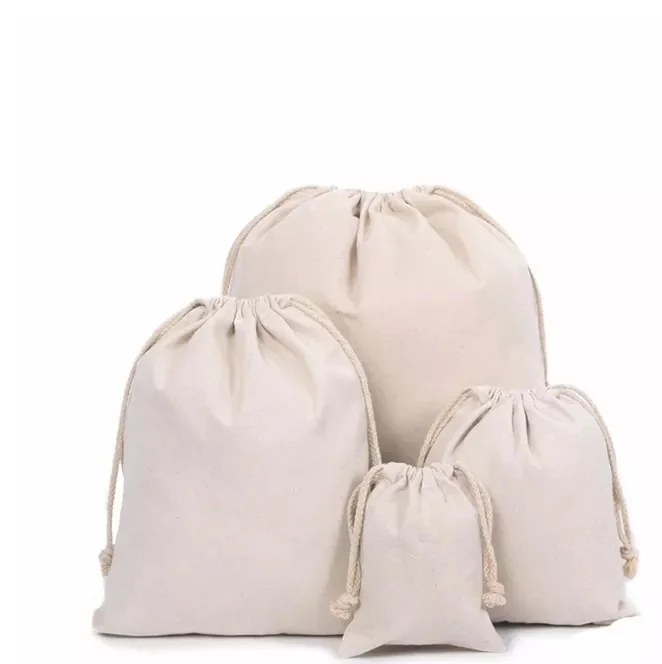 Top Best Most Selling Product In Alibaba 2025 Recycled Maker Ultralight Cotton Gift Packaging Jewelry Drawstring Bag