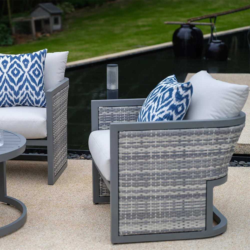 Aluminium Frame Wholesale Rattan Garden Furniture With Waterproof Cushion And Aluminum Frame