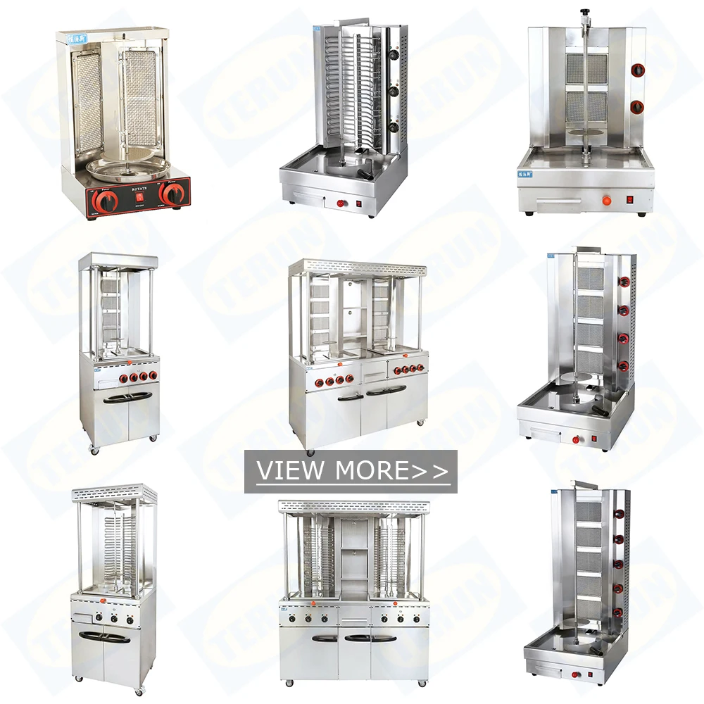 Middle Eastern BBQ Barbecue High Capacity Home Use Shawarma Chicken Machine Electric Stainless Steel Meat Product Making Machine