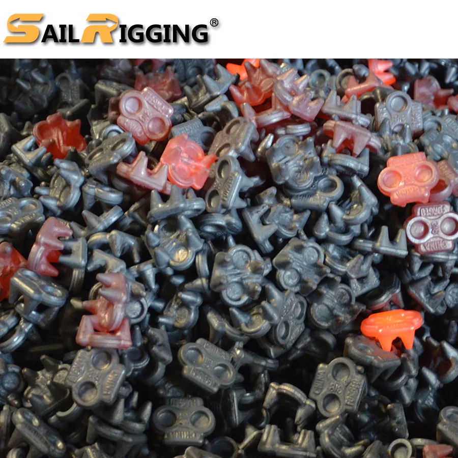 Wire Rope Clips DIN1142 Yellow Galvanized Wire Rope Clip Malleable Steel Cable Clamp