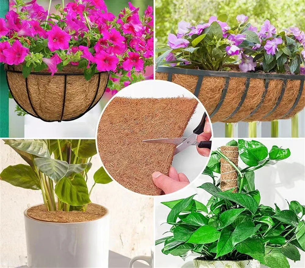 Custom Size Biodegrad potting Mulch Ring coconut fiber agriculture coconut fiber materials coco coir roll