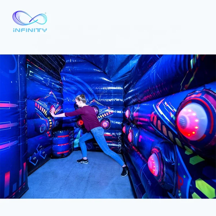 hot sale inflatable IPS sport games inflatable interactive arena inflatable play center Light Battle with Play System Arena