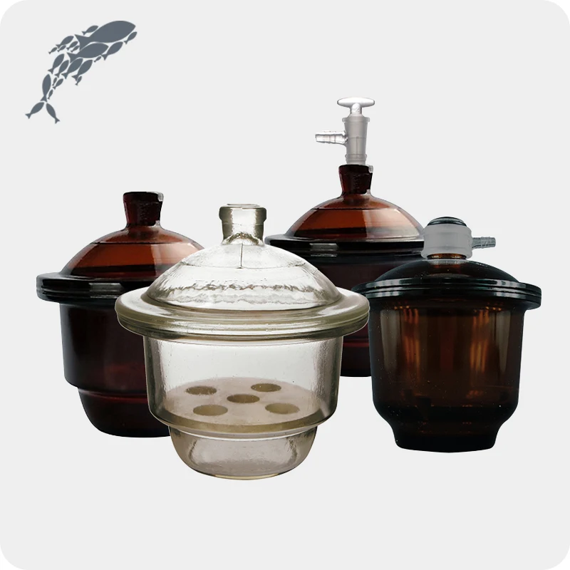 JOANLAB Equipment Brown Glass Vacuum Desiccator For Sale