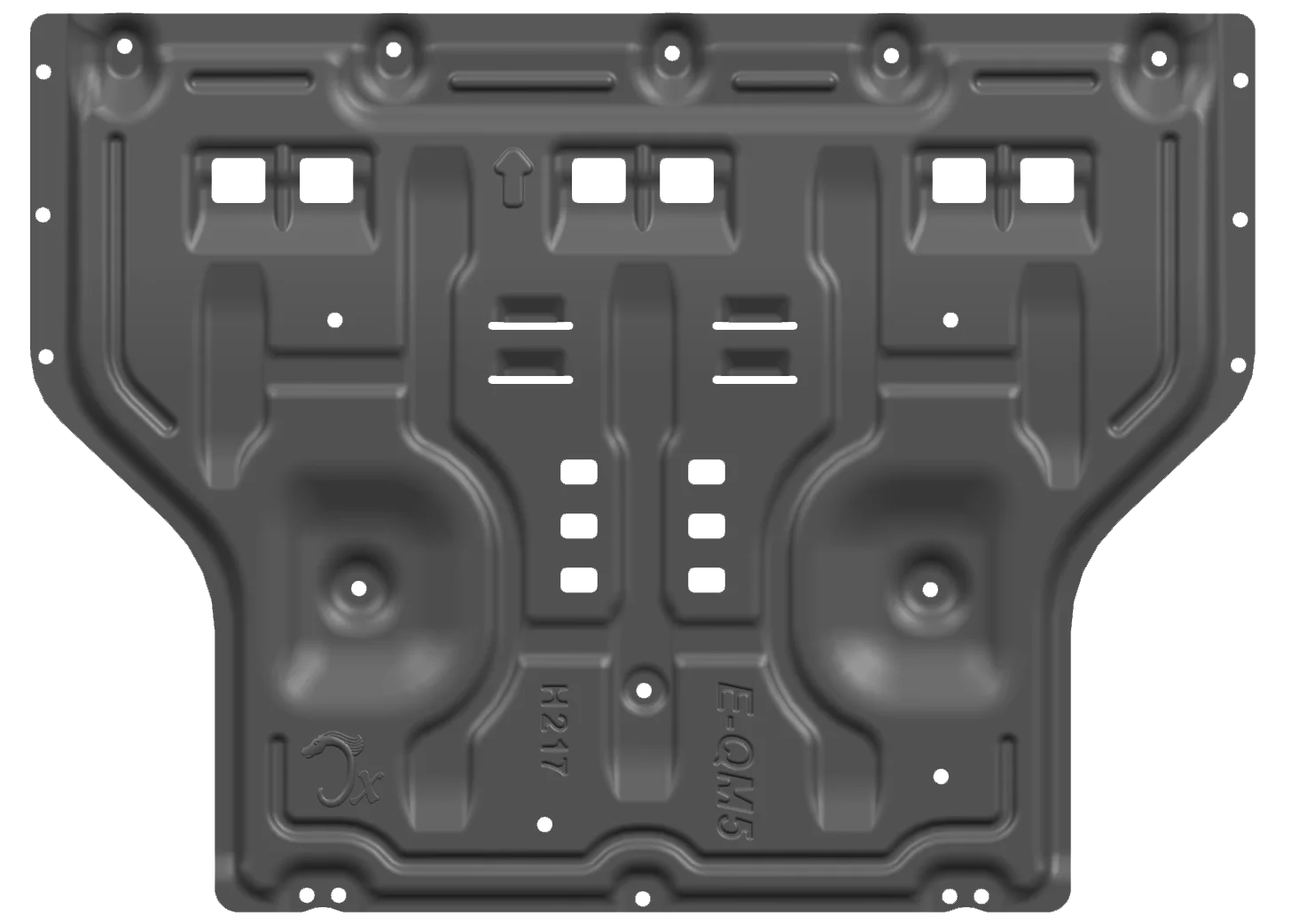 Hongqi E-QM5 Accessories Spare parts 3D Aluminum 2.5mm Engine Battery Underbody Protection Bottom Defense