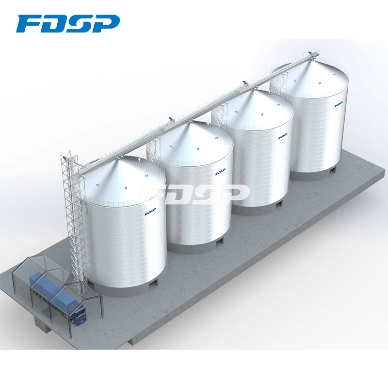 Hot Sale CE/ISO/SGS Approved Bottom Grain Silo Grain Steel Storage Silo