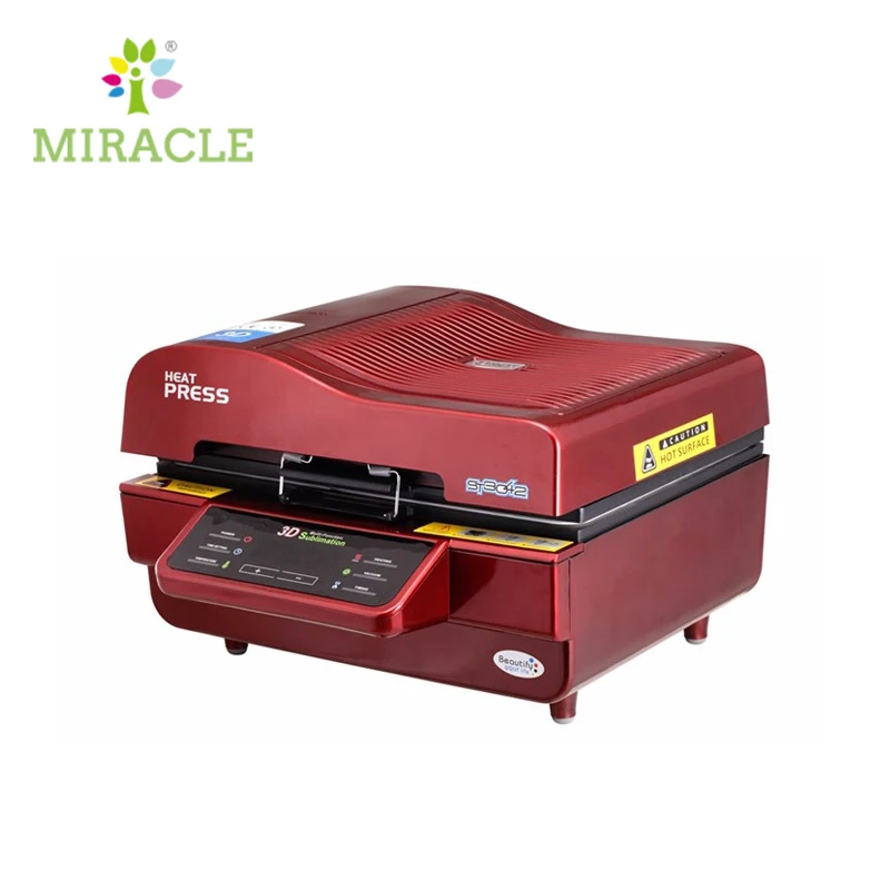 3D Sublimation Vacuum Heat Press Machine For Phone Case Mug Plate Glass Wood Rock Metal Photo Printing All In One Heat Transfer