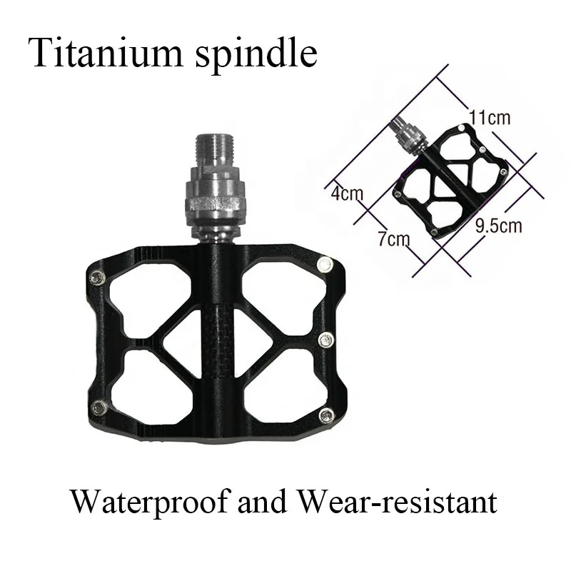 Comeplay titanium alloy CNC double-sided quick-release pedal for folding bike