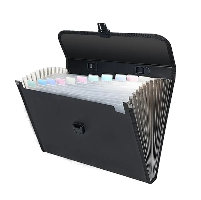 13 карманов A4 аккордеон органайзер для файлов с индексной ручкой файл большой емкости расширяющаяся папка документов