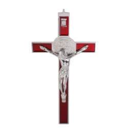 Church Relics Crucifix Jesus Christ On The Stand Cross Wall Crucifix Antique Home Chapel Decoration