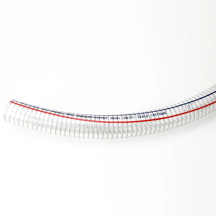 Good Quality China Manufacturer Steel Wire Reinforced Spring Pvc Hose Suction Hose