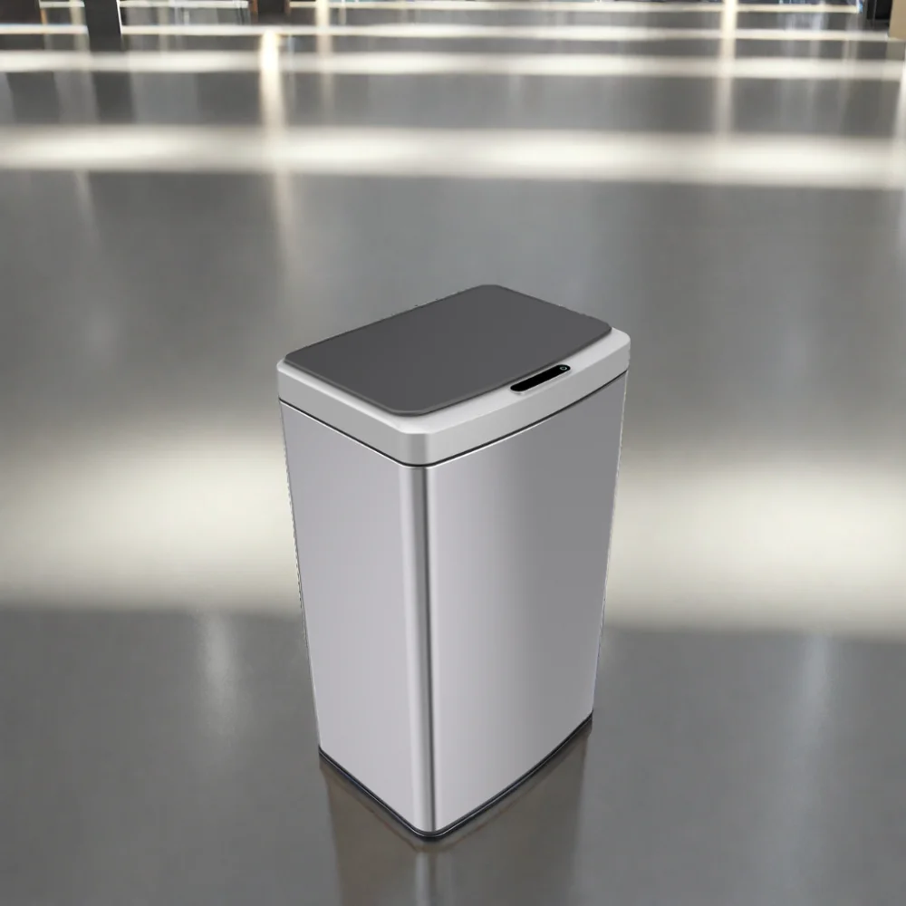Kitchen 40L Sensor Bins Smart Stainless Steel Bins With Sensor Technology