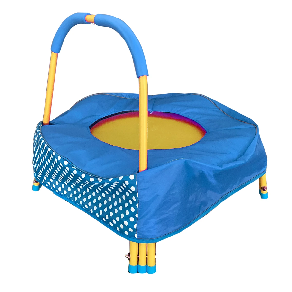 Family-orientated Indoor Home Trampoline Customizable Size Steel & PP round Jumping Bed for Boys & Girls