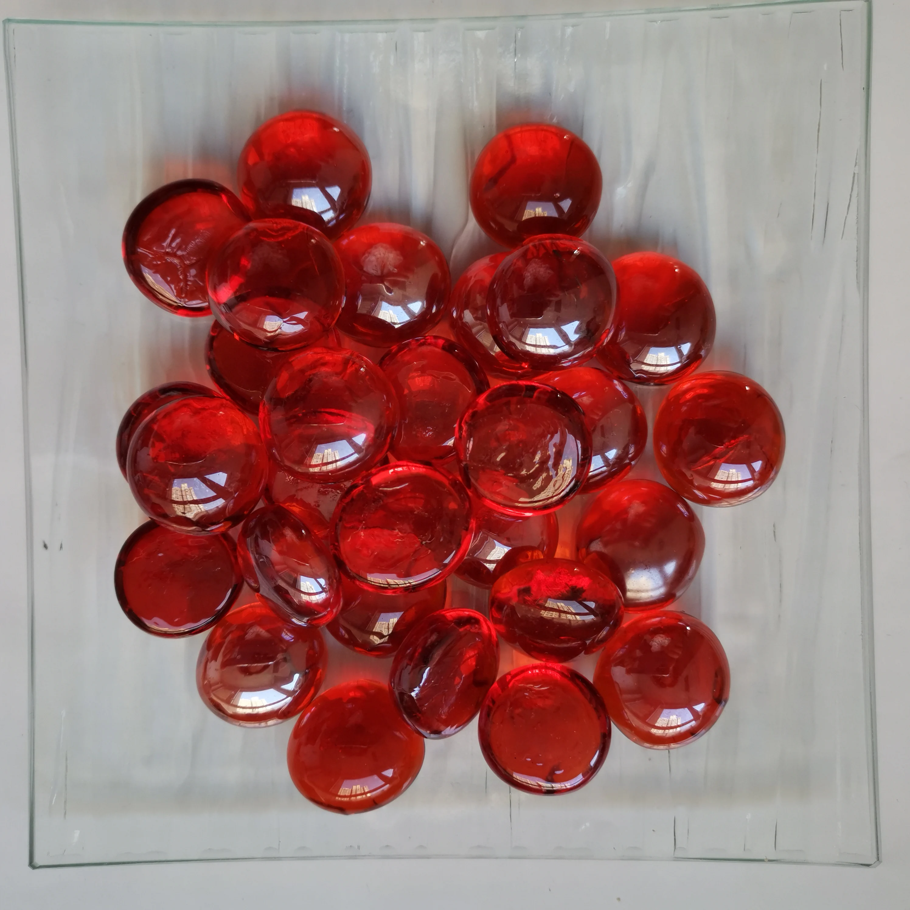 Glass Marbles  Flat Glass Beads Fire Gass Beads