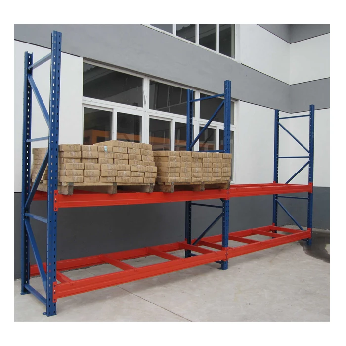 Heavy duty selective pallet rack frame and beam for pallet storage