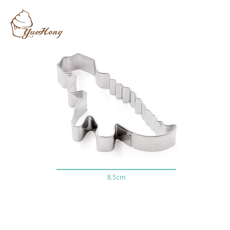 customized baking tools 3d cookie cutterstainless steel Dinosaur Shape Cookie cutter set