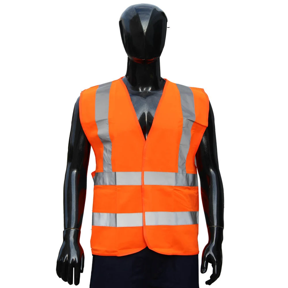 Custom Hi Vis multi pocket reflective Security work Vest