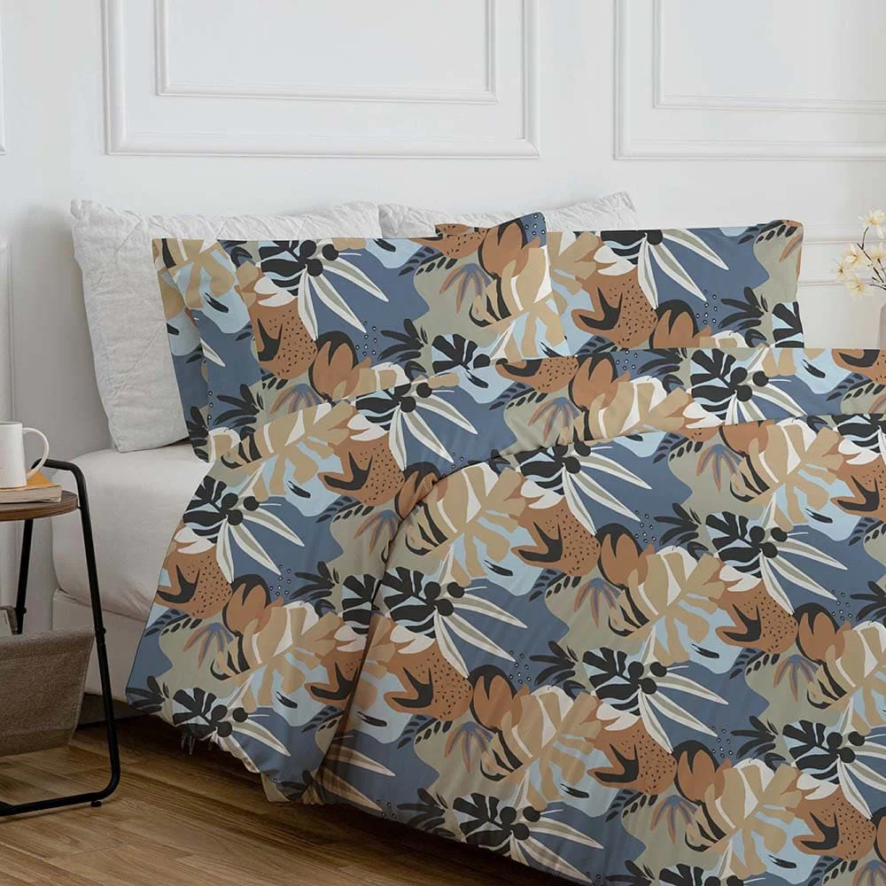 Wholesale Customized Microfiber Duvet Cover Quilt Set Floral Printed for Hotels Bulk Supplier